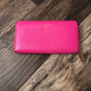 Authentic Kate Spade pink leather wallet